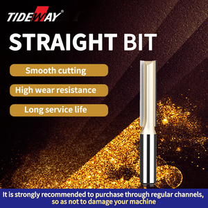 Tideway zlc0102 đôi Flute Plunge Router bit Carbide nghiêng mặt Mill chế biến gỗ công cụ Khoan Bits thẳng Router bit - Product Image 2