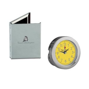 Juego de escritorio Tonino Lamborghini Miura de 2 piezas, reloj de lujo y cuaderno - Product Image 1