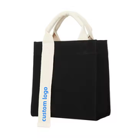 Ouye Sac à main en toile de coton de couleur à motif personnalisé pour femmes Sac fourre-tout réutilisable