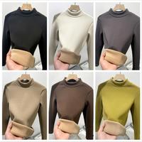 RUIQUWIN, suéteres de invierno gruesos de felpa para mujer, camisetas de punto informales de manga larga, suéteres cálidos con forro polar para mujer