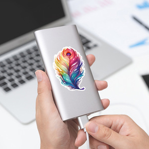 50 pièces beaux autocollants de Graffiti de dessin animé de paon coloré pour bouteille voiture vinyle <span class=keywords><strong>aquarelle</strong></span> oiseau autocollant autocollant - Product Image 4