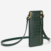 Sac à bandoulière pour femme en cuir véritable de haute qualité avec logo personnalisé, porte-cartes, pochette pour téléphone portable, portable, écologique