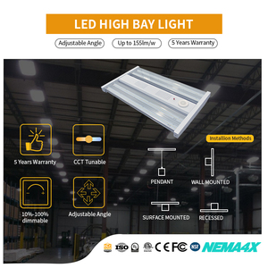 Công nghiệp khu vực rộng lớn phạm vi rộng siêu mang lại illumintion Trần dialight LED tuyến tính thấp bay cao ánh sáng đồ đạc sản xuất - Product Image 4