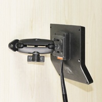 Base de montage diamantée en alliage d'aluminium de 1 pouce Compatible avec RAM Mount B Taille 1 "Ball Double Socket Arm VIN-C-014