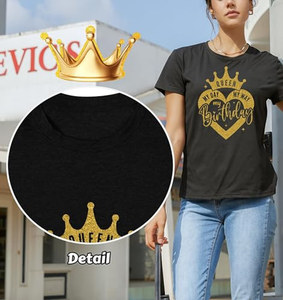 Chemises d'anniversaire OEM ODM pour femmes, t-shirt mignon « Mon jour, mon style » pour la fille d'anniversaire - Product Image 6