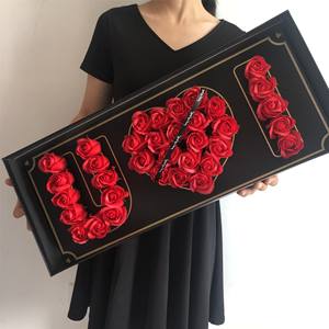 QSLH-VF271 personalizado regalo <span class=keywords><strong>de</strong></span> los amantes del jabón <span class=keywords><strong>Rosa</strong></span> flor te amo ramo <span class=keywords><strong>de</strong></span> rosas <span class=keywords><strong>de</strong></span> jabón para el Día <span class=keywords><strong>de</strong></span> San Valentín - Product Image 2