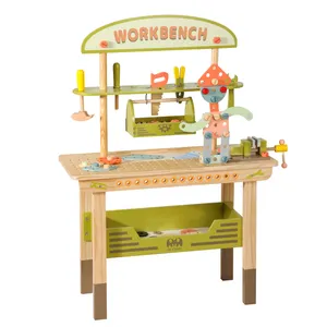 Holz-Täuschen-Spiel Baustool-Satz Spielzeug DIY-Werkzeug Tisch-Spielzeug Schrauben-Nuss Montage Simulations-Werkzeugkasten Spielzeug