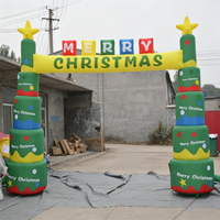 Arche gonflable de Noël Oxford Tree Arch pour l'extérieur, idéale pour les événements, les fêtes et les promotions, durable et résistante à l'eau
