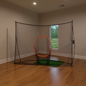 Db Wholesale 10x7 Ft <b>Golf</b> Hitting <b>Net</b> With Target Cloth Indoor Training Practice Equipment Polyester Mesh For <b>Home</b> Use - Product Image 2