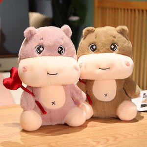 <span class=keywords><strong>Negozio</strong></span> Online accolto con favore peluche ippopotamo bambola di peluche simpatico ippopotamo con amore - Product Image 3