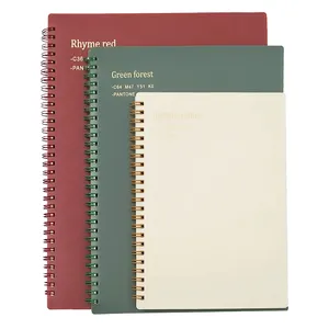 Notebook à spirale en pvc, couverture pour ordinateur portable, travail scolaire multifonctionnel