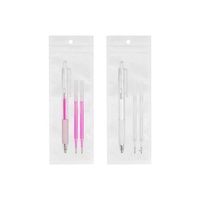 Stylo de type presse à marqueur Un stylo et deux recharges Accessoires de tatouage Stylo marqueur Microblading pour fournitures de maquillage de tatouage