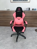 Meilleure chaise de jeu robuste pour ordinateur avec support lombaire, chaise de jeu blanche et rose pour filles