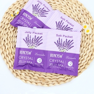 Sel de bain de pieds fait <span class=keywords><strong>maison</strong></span> à la lavande, cristaux de gelée de sel en poudre pour adoucir et blanchir, cristaux de bain de pieds DIY - Product Image 5