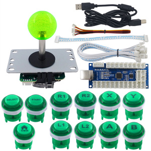 Bộ Điều Khiển SJ @ JX DIY, Gồm Bàn Phím Cơ, Công Tắc LED, Nút Điều Khiển Arcade, Bộ Mã Hóa USB Trễ, Máy Tính Bàn <span class=keywords><strong>MAME</strong></span> <span class=keywords><strong>Retropie</strong></span> - Product Image 3