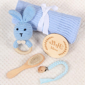 Cadeau de grossesse cadeaux maman première fois pour les femmes Parents à mâcher Animal hochet jouet ensemble Op maman papa cadeau ensemble idée pour bébé douche - Product Image 6