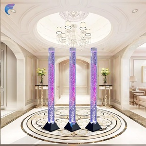 Lampe à colonne d'<span class=keywords><strong>eau</strong></span> LED en acrylique sur pied de style contemporain avec télécommande, mobile, étanche et à bulles d'<span class=keywords><strong>eau</strong></span> - Product Image 5