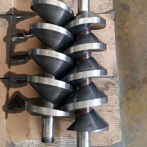 Plastic & Rubber Machinery Parts WPC PVC PE Industry Extruder Screws and Barrels Bimetallic <b>Nitrided</b> Conical Twin Screws - Product Image 2
