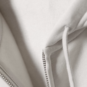 Sweat-shirt à capuche zippé personnalisé pour homme, en mélange de polyester recyclé et de coton, molleton uni, double couche, fabricant OEM - Product Image 6