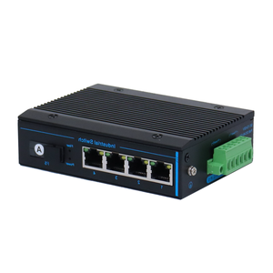 Convertisseur de média Ethernet industriel SFP vers RJ45, 10/100 Mbps, 4 ports réseau, 1 transceiver optique SFP sur rail DIN, vente chaude - Product Image 5