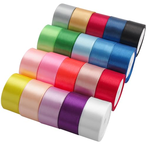 Ruban de satin en rouleau de 1 1/2 pouce (4 cm) x 100 yards pour bouquets floraux et emballage cadeau - Product Image 1