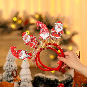 Nueva diadema navideña, accesorio para el cabello para fiestas, decoraciones navideñas para adultos y niños, diadema navideña como pequeño regalo - Product Image 3