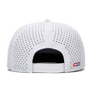 Casquette de golf imperméable perforée à 6 panneaux TCAP China Custom pour hommes, casquette unie - Product Image 3
