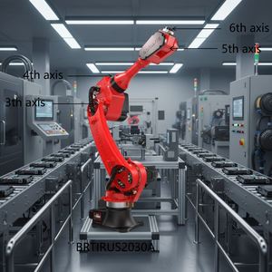 Robot de Seis Ejes BORUNTE con Sistema de Visión 3D, Sensor de Soldadura, Motor, Caja de Engranajes, PLC, IP67, Accionamiento Servoeléctrico para Soldadura TIG/MIG/MAG - Product Image 1