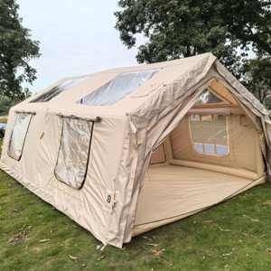 Carpa Inflable Portátil Impermeable Oxford de 17.28 m² con Ventanas de TPU, Abertura para Estufa, Doble Dormitorio, para Exteriores, Cuatro Estaciones - Product Image 3