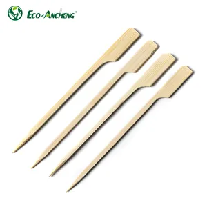 Bâtonnets de brochettes en bambou jetables vente en gros brochettes en bambou personnalisées pour barbecue