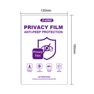 Protection d'écran universelle D-KING anti-espionnage, <span class=keywords><strong>film</strong></span> hydrogel flexible pour machine de découpe de films de protection pour téléphone portable - Product Image 5