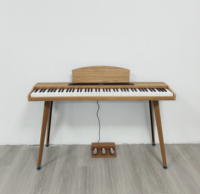 Digitalpiano mit 88 Tasten, Multifunktionales Digitalpiano mit 80 Demo-Songs, Wandmontage-Design, Multi-Plug-Unterstützung Y-880