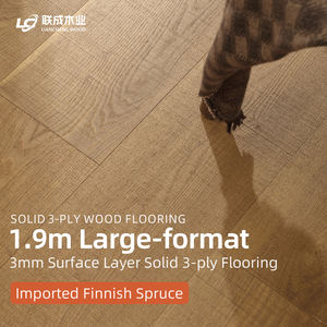 Export Australia 3mm Pure Oak Flooring Finnish Spruce Core ENF Eco-Friendly Click <b>Lock</b> Installation Nanxun Foreign Trade Factory - Product Image 5