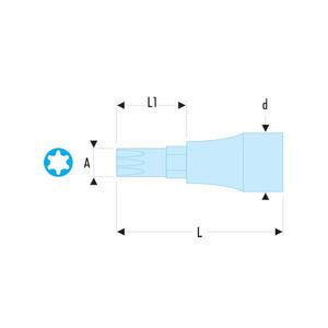 Facom-JTM.3GRP 3/8 ''ไดรฟ์เมตริกหกเหลี่ยม ogv®กริปบิตซ็อกเก็ต-EAN 3662424100451ซ็อกเก็ตมือ3/8" - Product Image 2