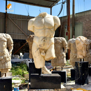 MILY Statua di Torso Maschile in Marmo Intagliato a Mano in Stile Greco dal Design Classico da Decorazione - Product Image 1