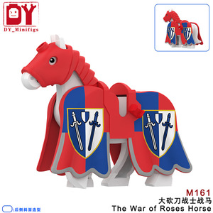 Bloques de Construcción de Caballos de Guerra Medievales de las Guerras de las Rosas, 6 Estilos de Caballeros a Caballo, Ladrillos Ensamblables, Juguetes Educativos DIY para Niños, Colección - Product Image 4