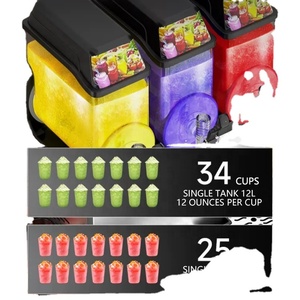 Comercial 15L Slushy Machine para uso doméstico 3 tanques con bomba-para Filipinas - Product Image 6