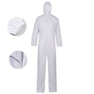 Combinaison de peinture en polyester couleur blanche combinaison de pulvérisation en fibre de carbone <span class=keywords><strong>antistatique</strong></span> réutilisable - Product Image 4