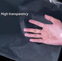 Sacs en plastique transparents sur mesure de grande taille, anti-poussière, à fond carré, en rouleaux