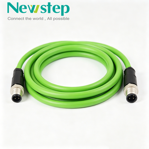 Cavo Connettore <span class=keywords><strong>Ethernet</strong></span> Codificato A/B M12 IP67 Impermeabile Industriale PROFINET/<span class=keywords><strong>EtherNet</strong></span>/IP Schermato CAT6A -40~+70 - Product Image 2