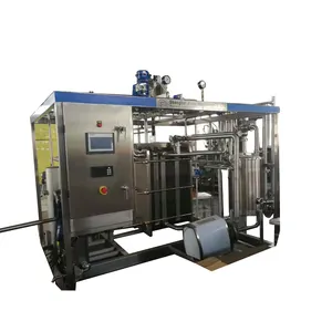 Aseptic tube in tube sterilizer for food plant