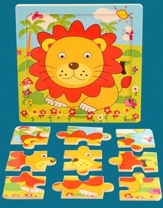 Rompecabezas de Madera de Animales para Niños y Niñas, el Mejor Regalo, 9 Piezas, para Niños Pequeños - Product Image 4