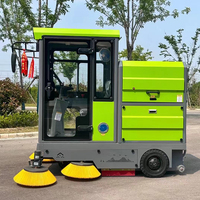 Balayeuse à grande capacité avec 5 brosses, bac de 180L, réservoir de 200L, caméra de recul pour balayeuse de propriété