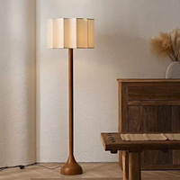 Lampe de table en bois massif de style rétro chinois, lampe sur pied, salon, chambre à coucher, chevet, séjour