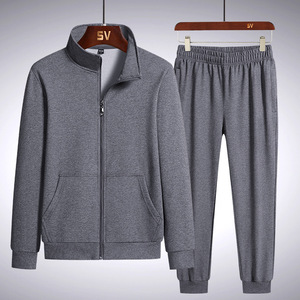 New Style Custom logo Pure Color Black Gray <strong>Red</strong> Running Fitness Zipper Coat and Pants Men Sports Wear Mens Track <strong>Suit</strong> - Product Image 6
