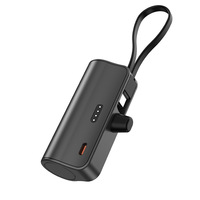 Batterie externe portable mini à charge rapide 5000 mAh, chargeur portable Type-C, super mini batterie externe