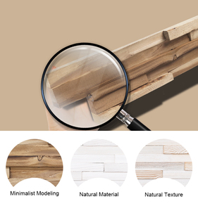 Paneles de Pared Ranurados de Madera 3D KASARO, Paneles Decorativos Ecológicos Sólidos, Fácil Instalación, Diseño Interior Moderno para Comedor - Product Image 2