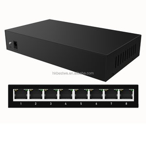 จัดส่งเร็ว โรงงานจีน สวิตช์อีเธอร์เน็ต 8 พอร์ต 1000Mbps ฮับเครือข่าย LAN สวิตช์เครือข่ายเดสก์ท็อป 8GE ตัวแยกสัญญาณ - Product Image 3
