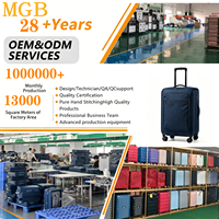 Valise à roulettes souple en tissu Oxford grande capacité OEM/ODM 20 24 28 pouces avec fermeture éclair sécurisée et roues universelles