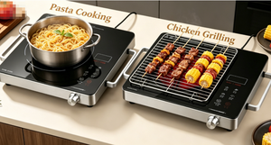 Vente Flash - Stock Disponible - Cuisinière Infrarouge 1800W, 220-240V, Commande par Bouton Rotatif, <span class=keywords><strong>Plaque</strong></span> de Cuisson Électrique pour Tous Types de Cuisson et Barbecue - Product Image 3